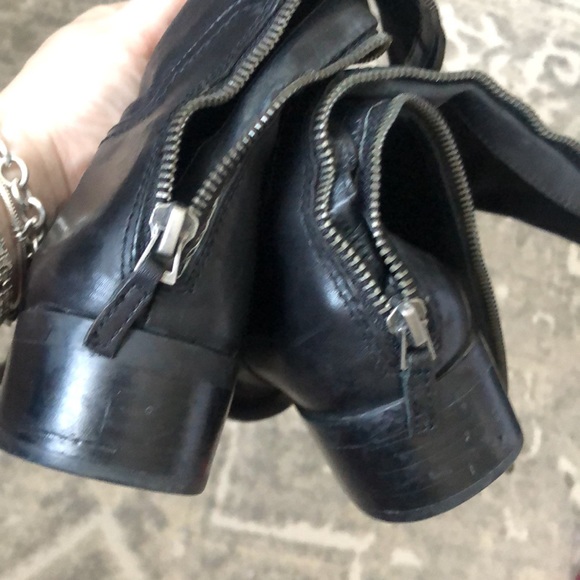 FRANCO SARTO Crane Black Leather Boots - Picture 11 of 13